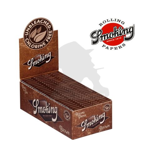Χαρτάκια στριφτού Smoking Brown Regular 69 × 37 mm αλεύκαστα – κουτί με 50 πακετάκια των 60 φύλλων