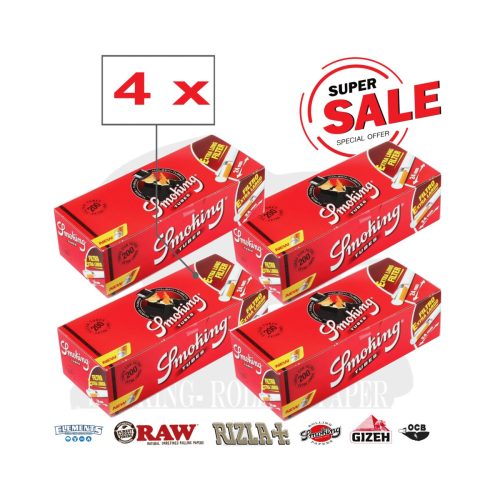 Άδεια τσιγάρα για γέμισμα Smoking Regular με μακρύ φίλτρο 24 mm – συσκευασία με 200 άδεια τσιγάρα