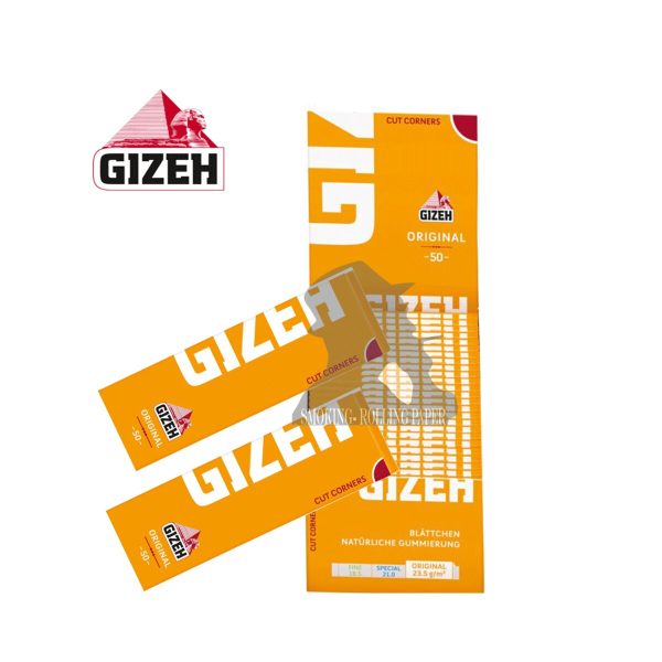 Gizeh Original Regular Zigarettenpapier – Packung mit 50 Heftchen
