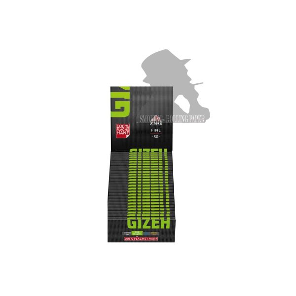 Gizeh Fine Black Regular Zigarettenpapier – Packung mit 25 Heftchen