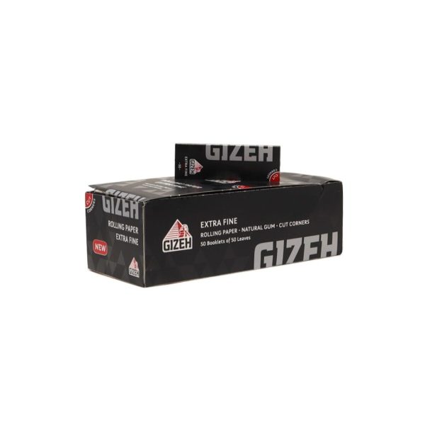 Gizeh Extra Fine Black Regular Zigarettenpapier – Packung mit 50 Heftchen