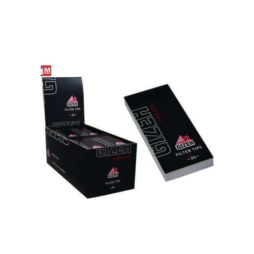 Χάρτινα τζιβανάκια Gizeh Black Regular με διάτρηση – μπλοκάκια των 35 τζιβανακίων