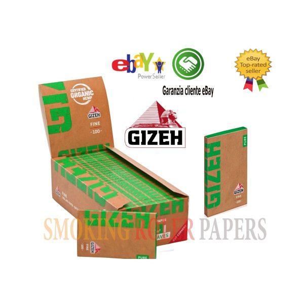 Gizeh Extra Fine Pure White Regular Zigarettenpapier – Packung mit 25 Heftchen