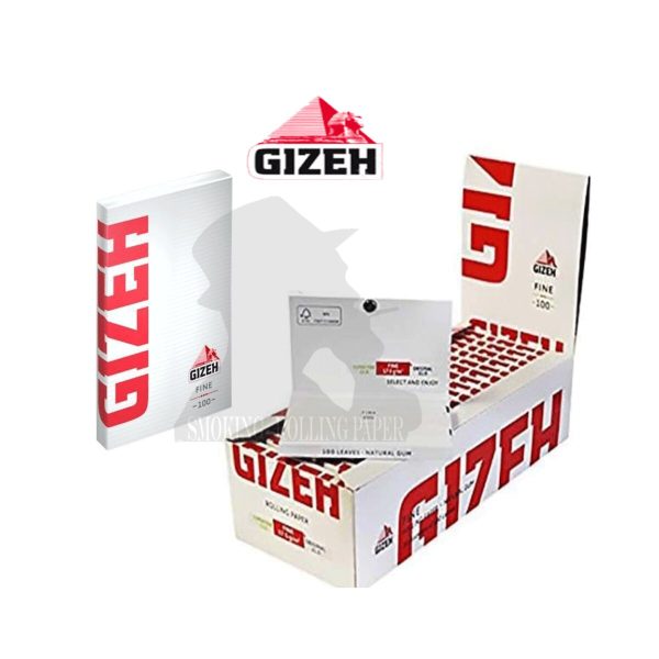 Gizeh Fine Red Regular Zigarettenpapier – Packung mit 20 Heftchen