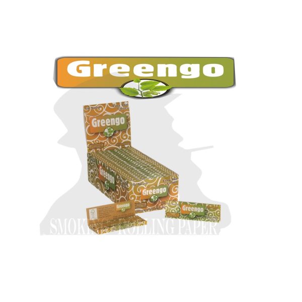 Greengo Classic Green White Regular Zigarettenpapier – Packung mit 50 Heftchen