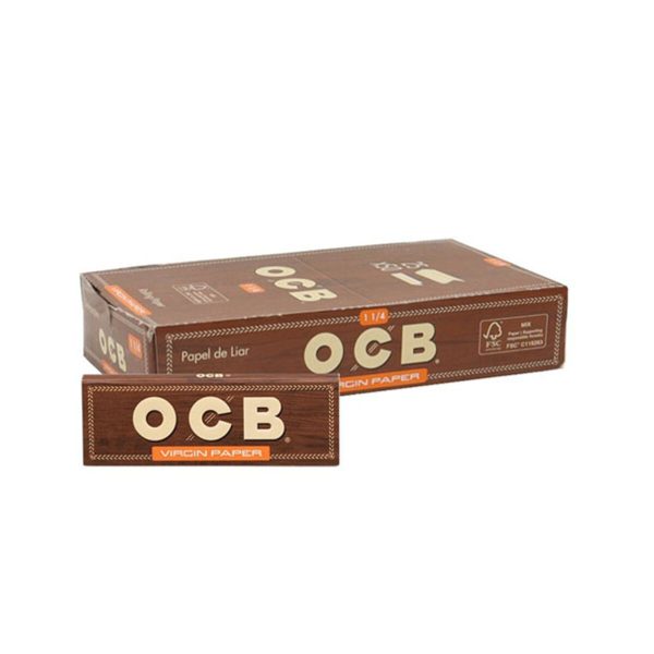 master-220 Papier à rouler OCB Virgin Brown Medium 1¼ – lot de 25 carnets