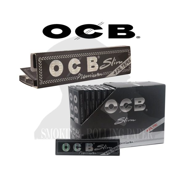 Papier à rouler OCB Premium King Size Slim avec filtres – lot de 32 carnets