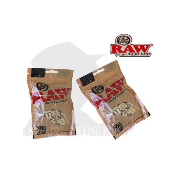 Filtres RAW Slim 6 mm en cellulose pure – 10 sachets de 200 filtres