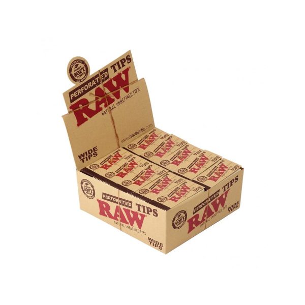 Filtres en carton RAW Wide King Size perforés – 50 carnets