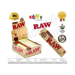 Χαρτάκια στριφτού RAW Organic King Size Slim – συσκευασία με 50 πακετάκια