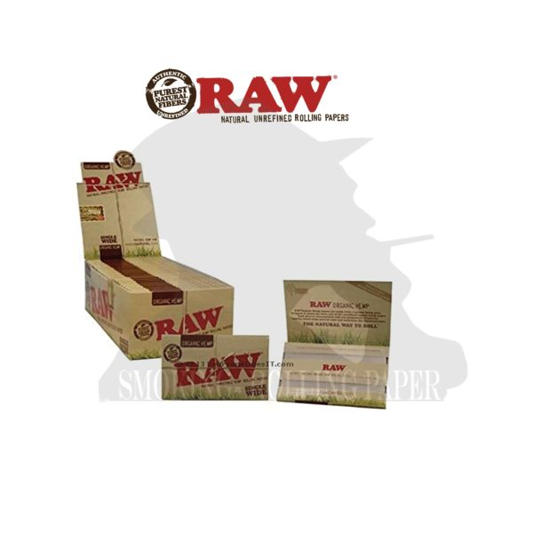 Papier à rouler RAW Organic Wide Regular – lot de 25 carnets