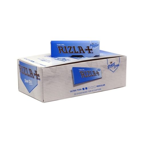 Χαρτάκια στριφτού Rizla Sky Blue Regular – συσκευασία με 50 πακετάκια