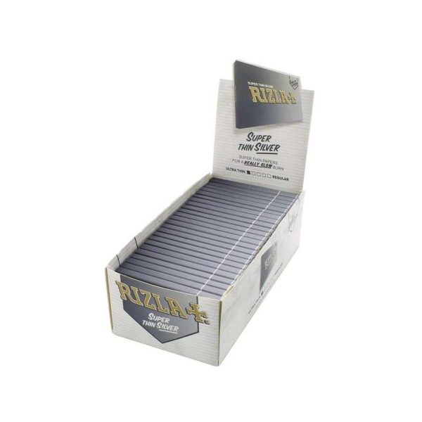 Χαρτάκια στριφτού Rizla Silver Regular – συσκευασία με 50 πακετάκια