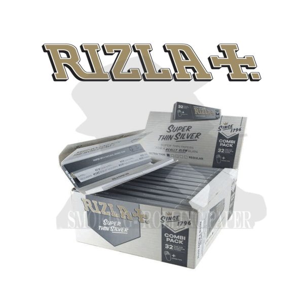Χαρτάκια στριφτού Rizla Silver King Size Slim με φίλτρα – συσκευασία με 24 πακετάκια