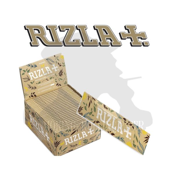 Rizla Natura King Size Slim Zigarettenpapier – Packung mit 50 Heftchen