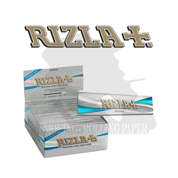Rizla Micron King Size Slim Rolling Papers – Pack of 50 Booklets