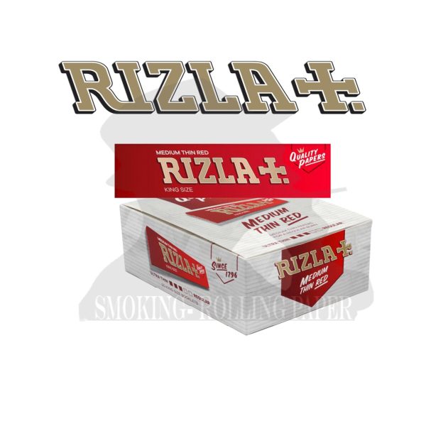 Rizla Red King Size Slim Rolling Papers – Pack of 50 Booklets