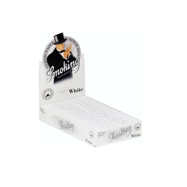 Papier à rouler Smoking White Regular – lot de 25 carnets
