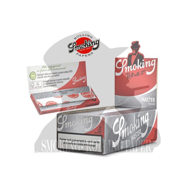 Papier à rouler Smoking Master Silver Regular – lot de 50 carnets