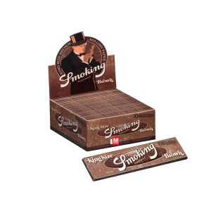 Χαρτάκια στριφτού Smoking Brown King Size Slim – συσκευασία με 50 πακετάκια
